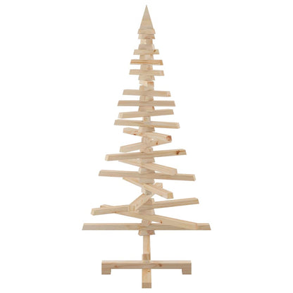 Wooden Christmas Tree for Decoration 47.2" Solid Wood Pine