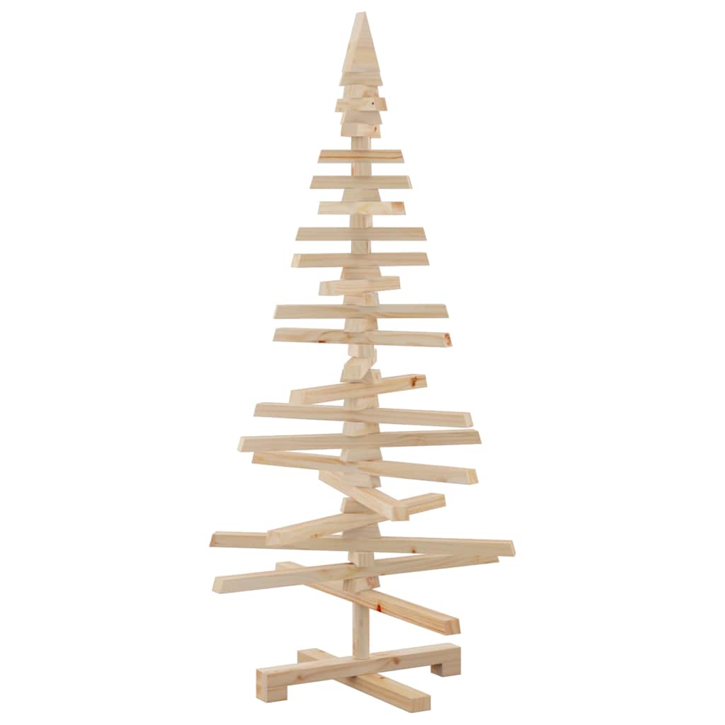 Wooden Christmas Tree for Decoration 47.2" Solid Wood Pine