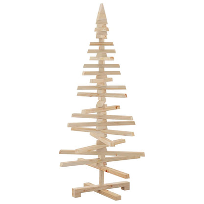 Wooden Christmas Tree for Decoration 47.2" Solid Wood Pine