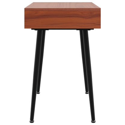 Computer Desk with Drawer Brown 43.3x19.7x29.5" Engineered Wood