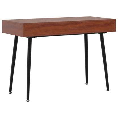 Computer Desk with Drawer Brown 43.3x19.7x29.5" Engineered Wood