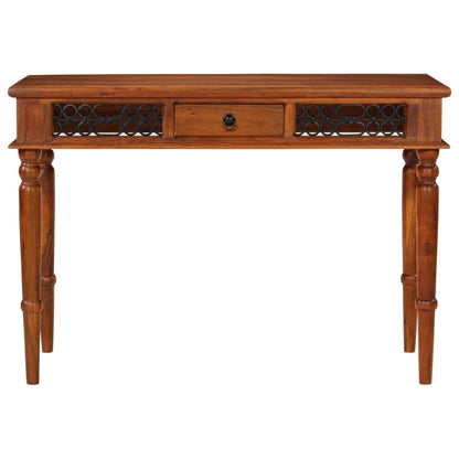 Desk with Drawer 43.3"x19.7"x29.9" Solid Wood Acacia