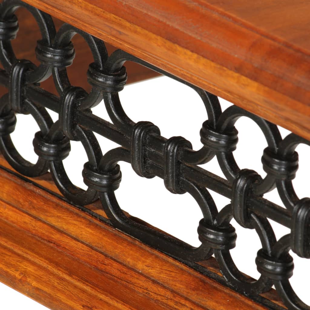 Desk with Drawer 43.3"x19.7"x29.9" Solid Wood Acacia