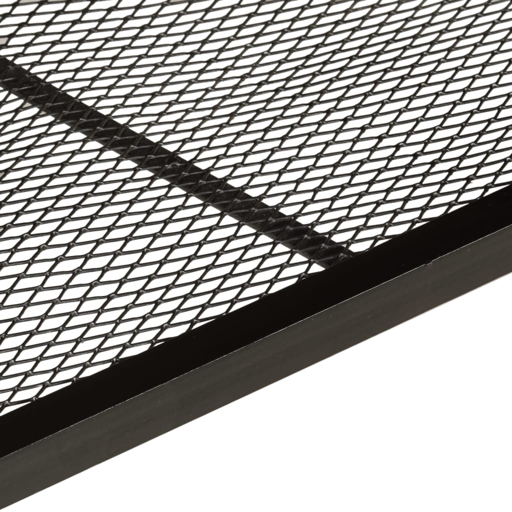 Shoe Bench Natural wood, Black Solid Acacia wood Medium