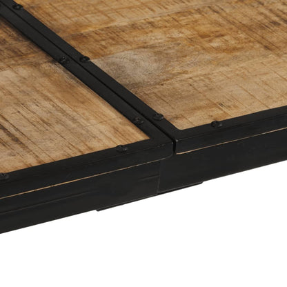 Outdoor Bar Table Natural wood and black