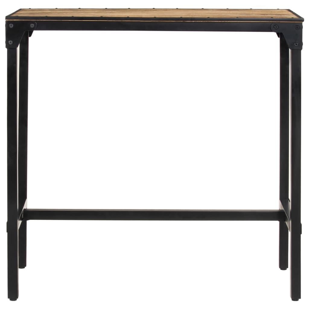 Bar Table 43.3"x21.7"x42.1" Solid Rough Wood Mango