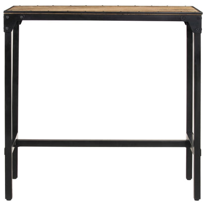 Bar Table 43.3"x21.7"x42.1" Solid Rough Wood Mango