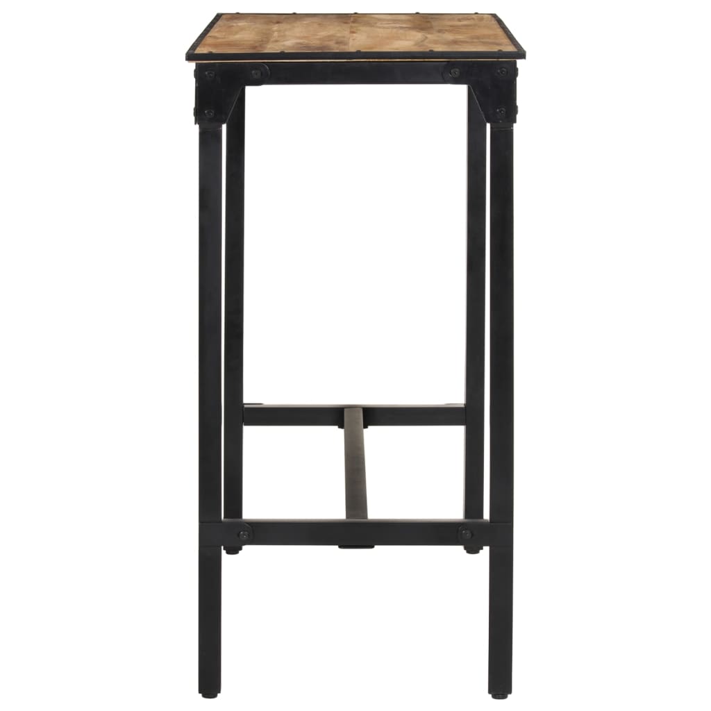 Bar Table 43.3"x21.7"x42.1" Solid Rough Wood Mango