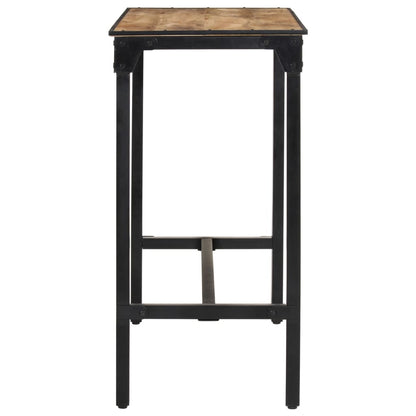 Bar Table 43.3"x21.7"x42.1" Solid Rough Wood Mango