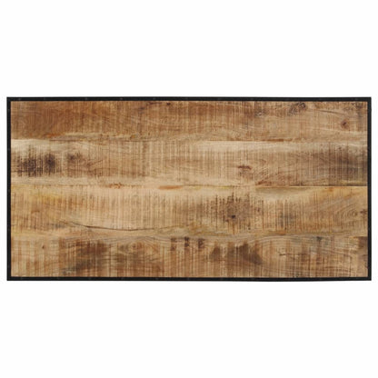 Bar Table 43.3"x21.7"x42.1" Solid Rough Wood Mango