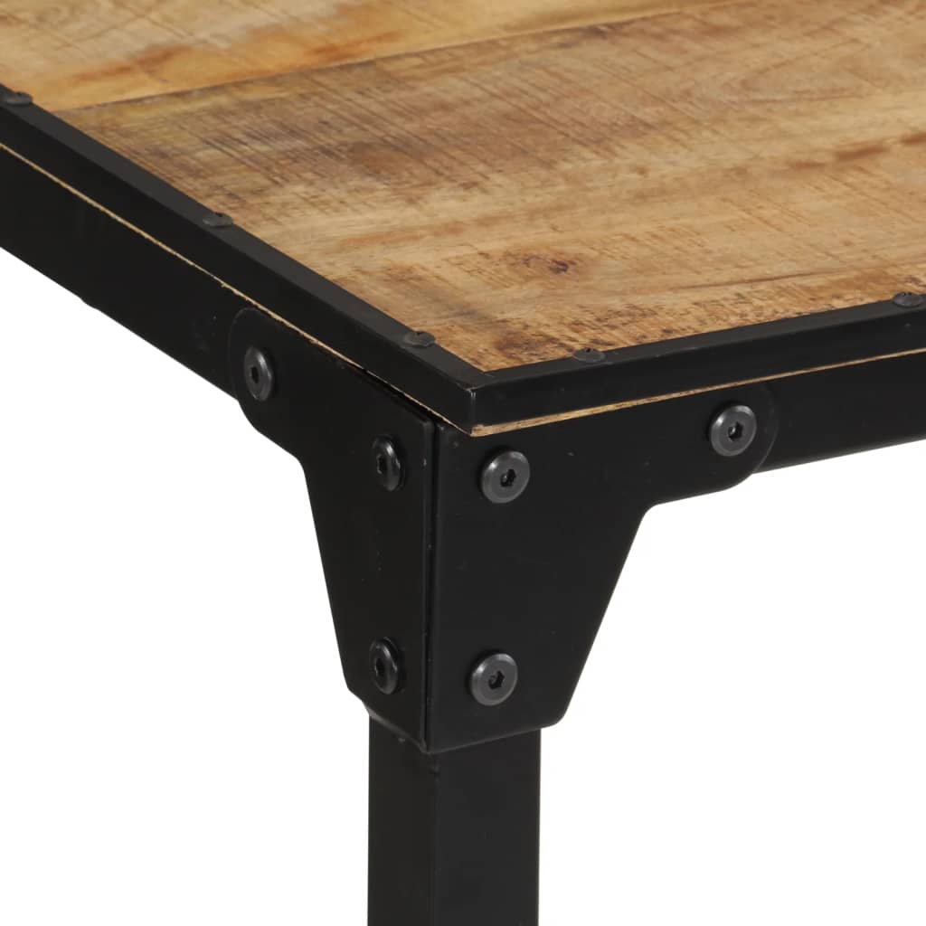 Bar Table 43.3"x21.7"x42.1" Solid Rough Wood Mango