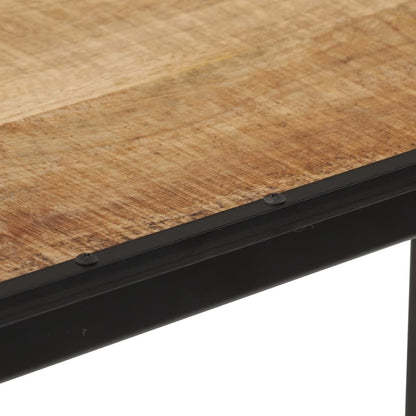 Bar Table 43.3"x21.7"x42.1" Solid Rough Wood Mango