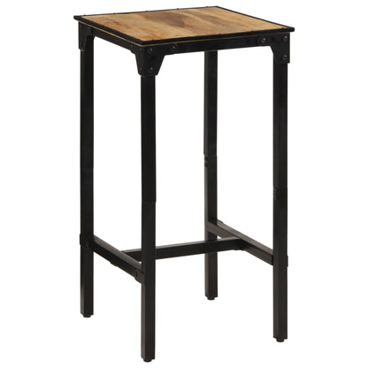 Bar Table 23.6"x21.7"x42.1" Solid Rough Wood Mango