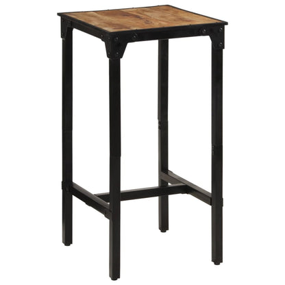 Bar Table 23.6"x21.7"x42.1" Solid Rough Wood Mango