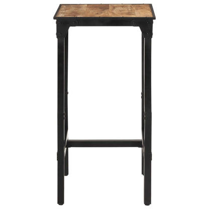 Bar Table 23.6"x21.7"x42.1" Solid Rough Wood Mango