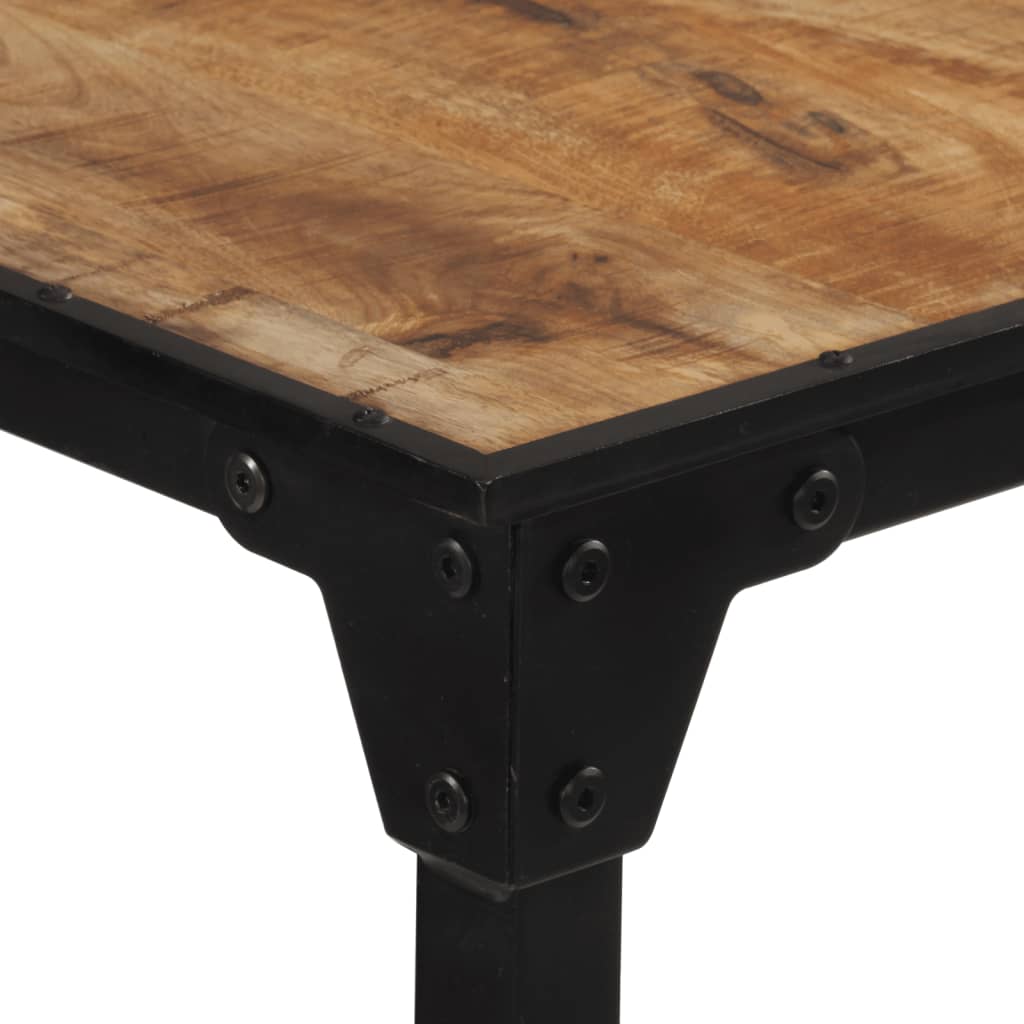 Bar Table 23.6"x21.7"x42.1" Solid Rough Wood Mango
