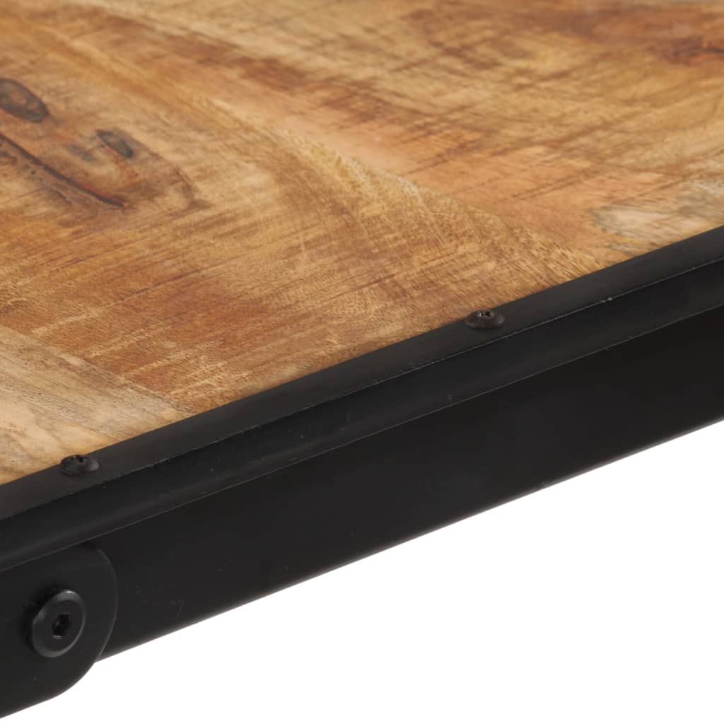 Bar Table 23.6"x21.7"x42.1" Solid Rough Wood Mango
