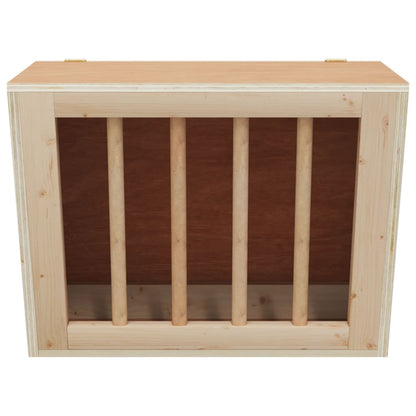Rabbit Hay Feeder 9.8"x7.3"x8.1" Solid Wood Fir