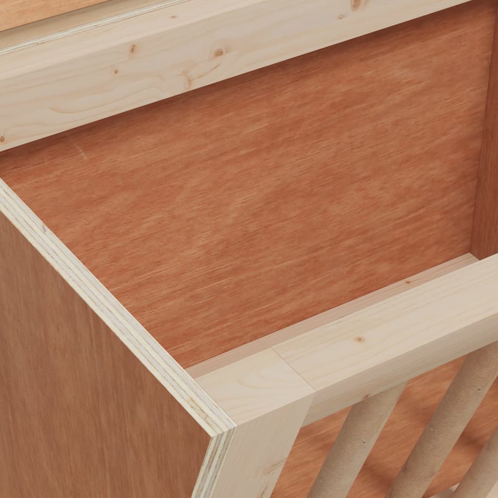 Rabbit Hay Feeder 9.8"x7.3"x8.1" Solid Wood Fir