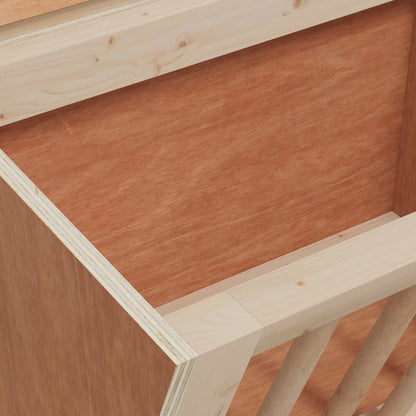 Rabbit Hay Feeder 9.8"x7.3"x8.1" Solid Wood Fir