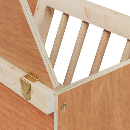 Rabbit Hay Feeder 9.8"x7.3"x8.1" Solid Wood Fir