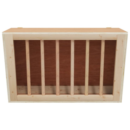 Rabbit Hay Feeder Natural Wood Untreated solid fir wood Small