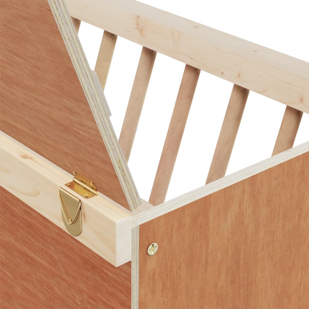 Rabbit Hay Feeder Natural Wood Untreated solid fir wood Small