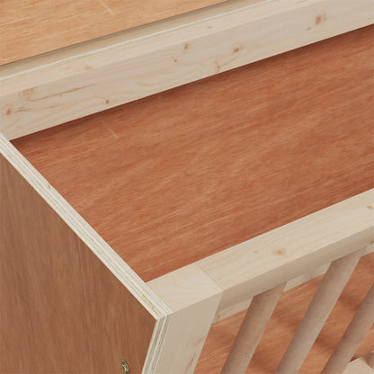 Rabbit Hay Feeder Natural Wood Untreated solid fir wood Small