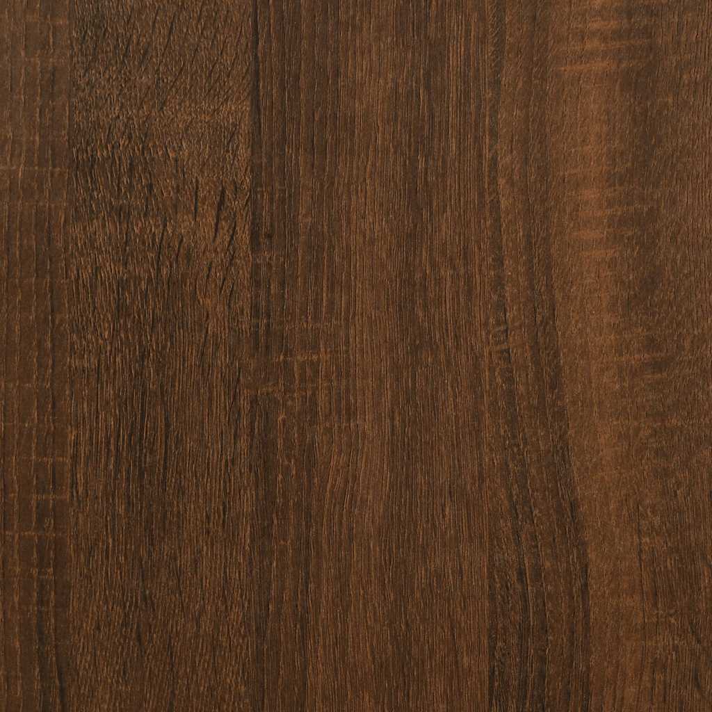 Desk Brown Oak 58.7"x58.7"x29.5" Engineered Wood