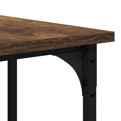 Desk Smoked Oak 54.7"x54.7"x29.5" Engineered Wood