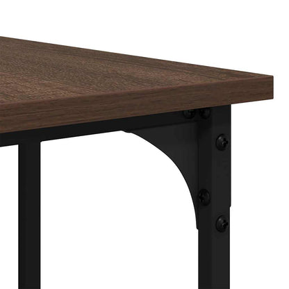Desk Brown Oak 54.7"x54.7"x29.5" Engineered Wood