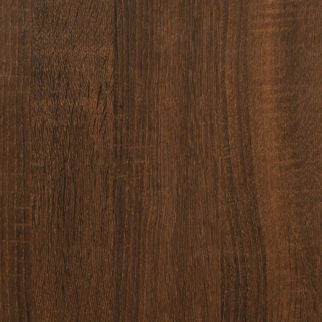 Desk Brown Oak 54.7"x54.7"x29.5" Engineered Wood