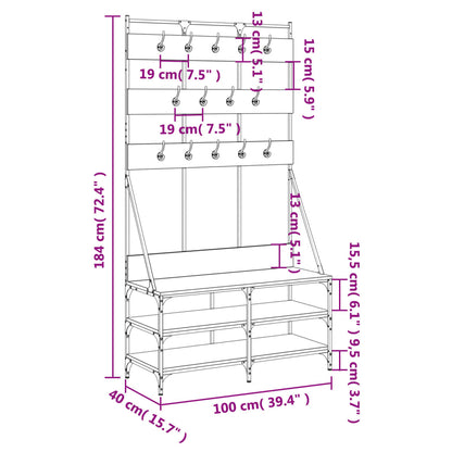 Clothes Rack Grey Sonoma Engineered wood Compact Clothes Rack