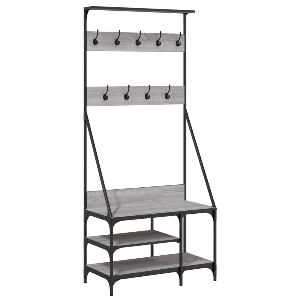 Clothes Rack Grey Sonoma Engineered wood, metal Compact