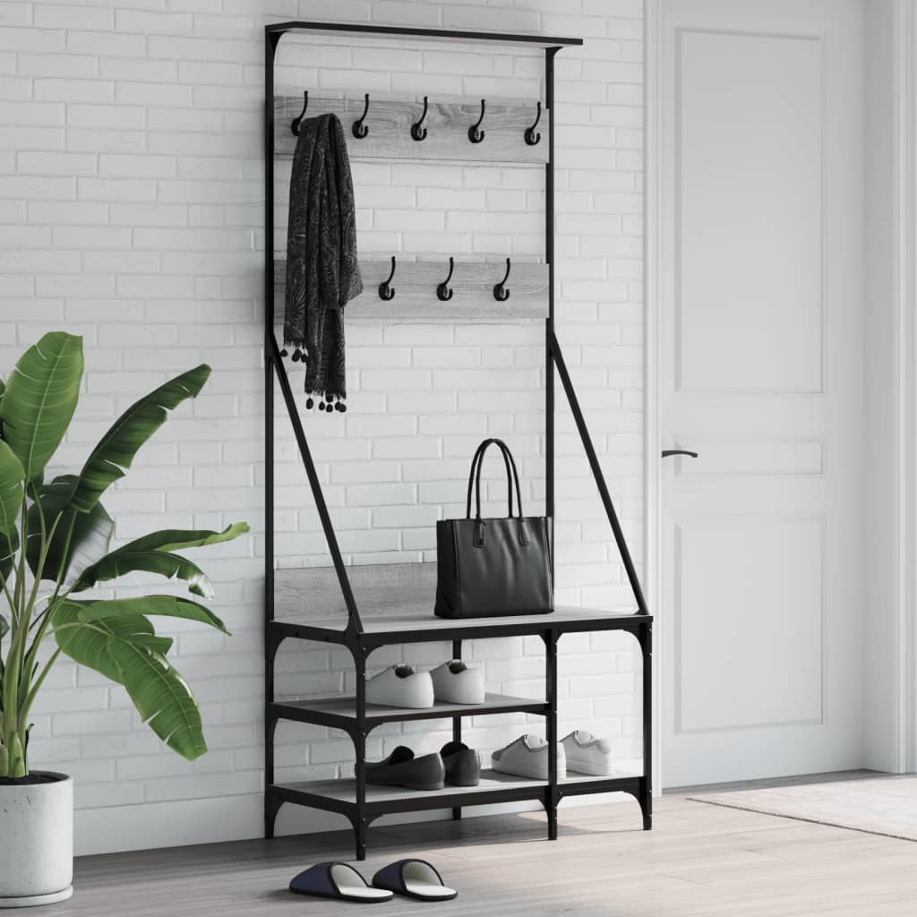 Clothes Rack Grey Sonoma Engineered wood, metal Compact