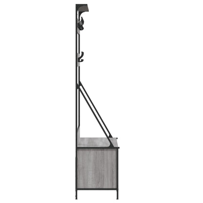 Clothes Rack with Shoe Storage Grey Sonoma 39.4x16.1x72.4"