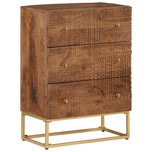 Chest Of Drawers Brown Solid mango wood Medium Chest Of Drawers