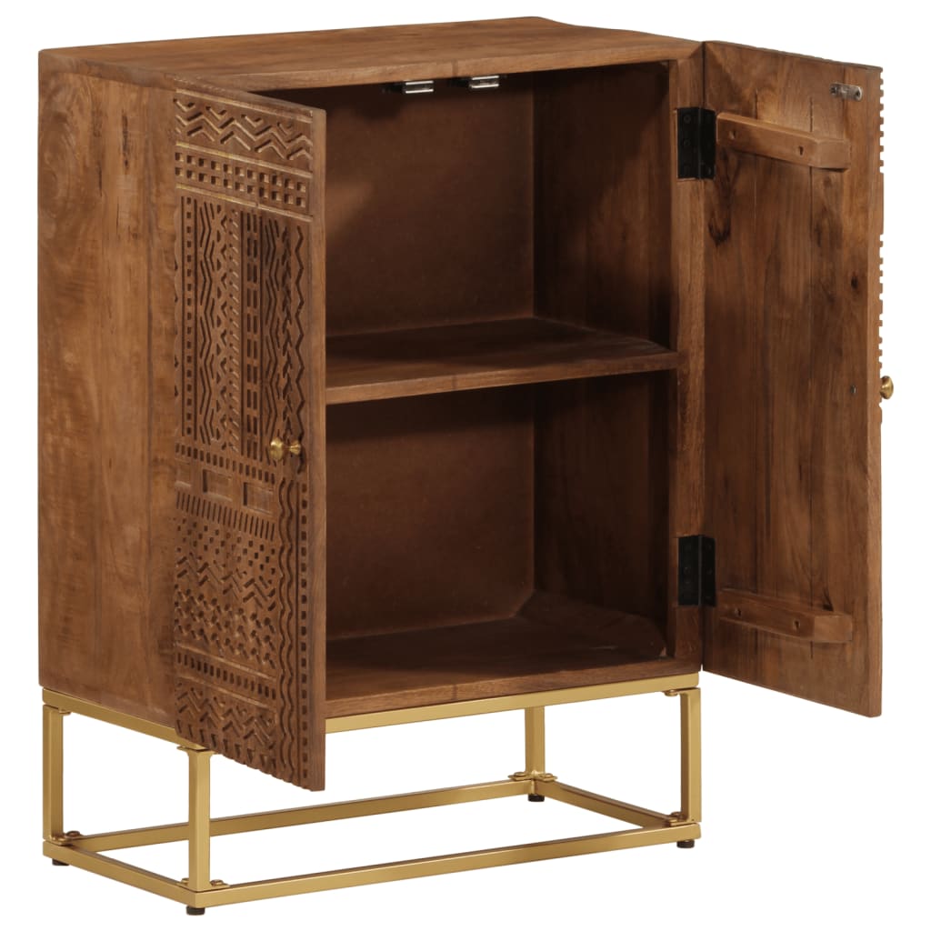 Sideboard Natural wood color Solid Mango Wood and Iron Medium