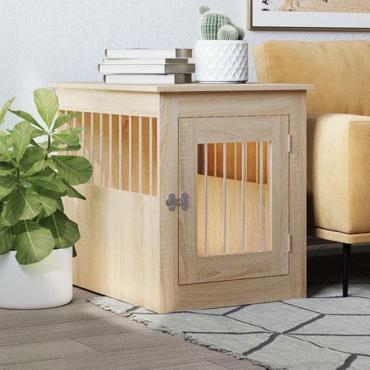 Dog Crate Furniture Sonoma Oak Engineered wood Medium
