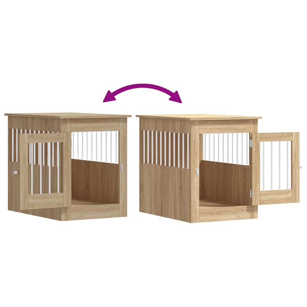 Dog Crate Furniture Sonoma Oak Engineered wood, steel