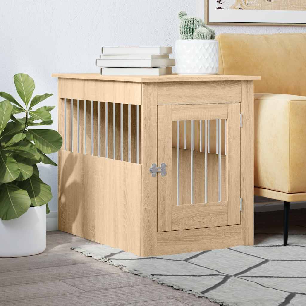 Dog Crate Furniture Sonoma Oak Engineered wood, steel