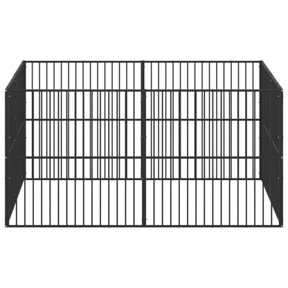 Dog Playpen Black Galvanized steel Large Sturdy Dog Playpen