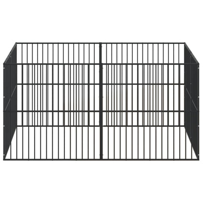 Dog Playpen Black Galvanized steel Large Sturdy Dog Playpen