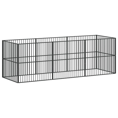 Dog Playpen Black Galvanized steel Large Sturdy Dog Playpen