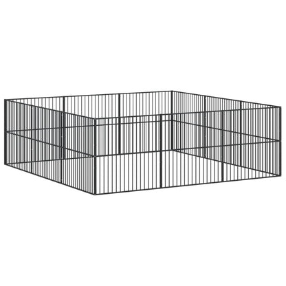 Dog Playpen Black Galvanized Steel Large Heavy Duty Dog Playpen