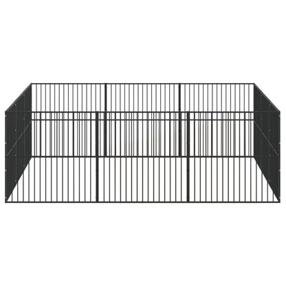 Dog Playpen Black Galvanized Steel Large Heavy Duty Dog Playpen