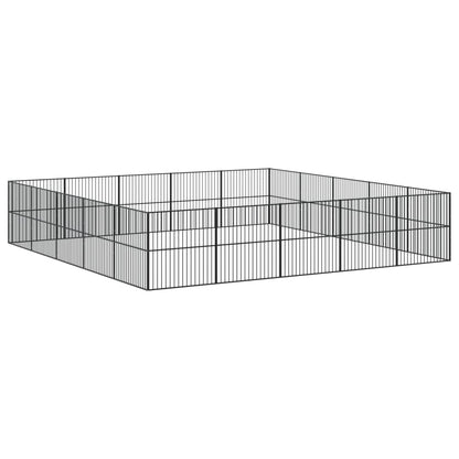 Dog Playpen Black Galvanized steel Large Durable Dog Playpen