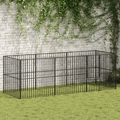 Dog Playpen Black Galvanized Steel Large Heavy Duty Dog Playpen