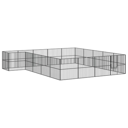 Dog Playpen Black Galvanized Steel Large Heavy Duty Dog Playpen
