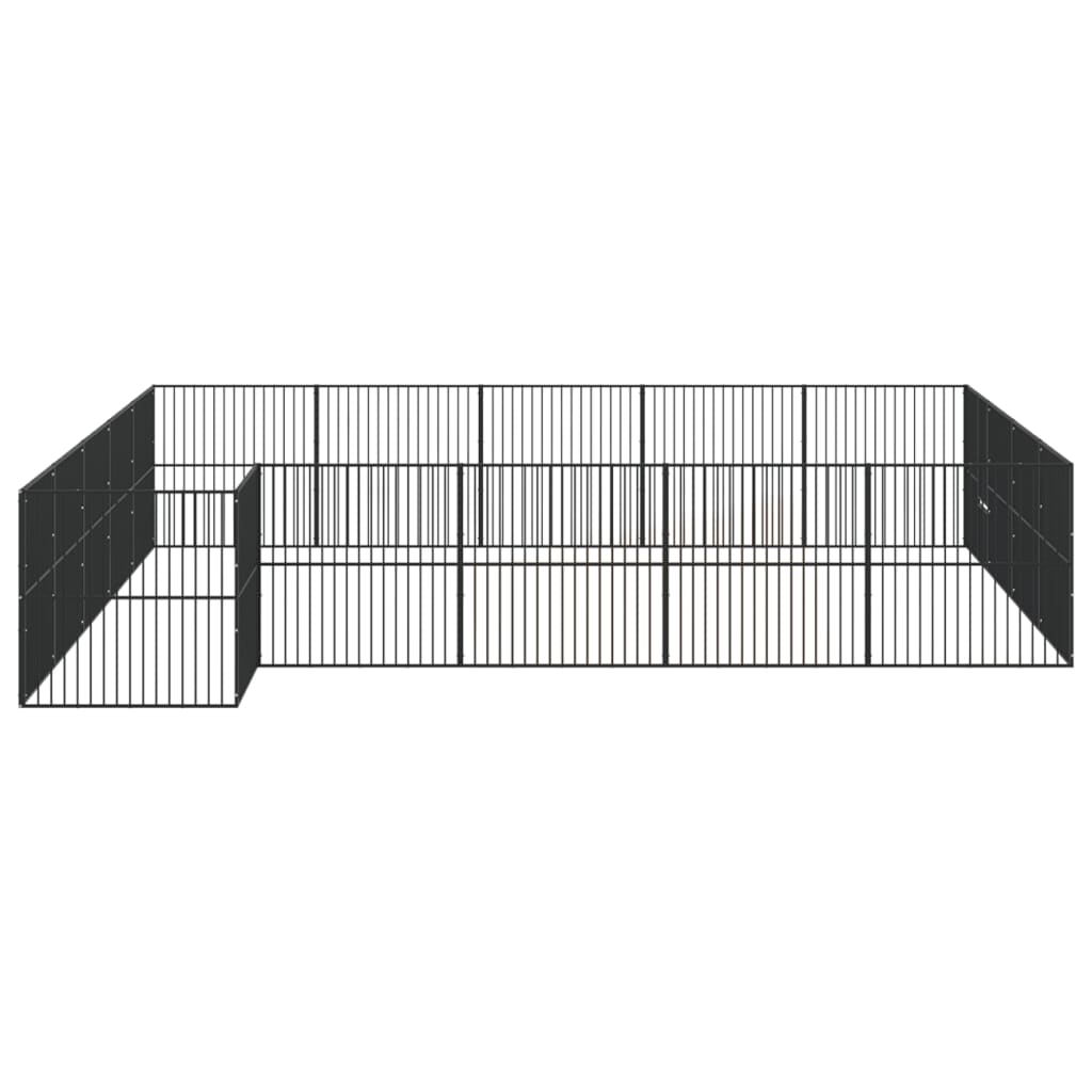 Dog Playpen Black Galvanized Steel Large Heavy Duty Dog Playpen